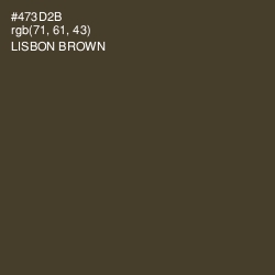 #473D2B - Lisbon Brown Color Image